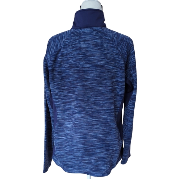 Columbia Sportswear Co. Quarter Zip Striped Long Sleeve Sweatshirt XL Blue - Picture 8 of 14